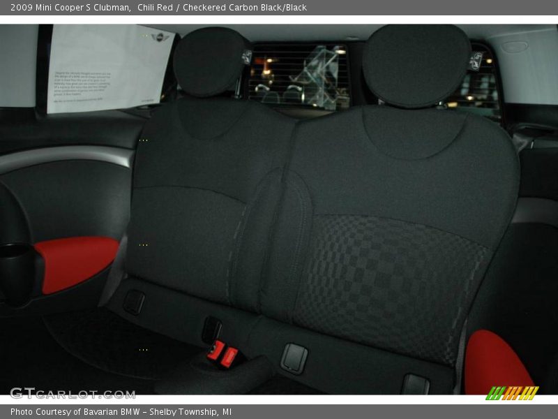 Chili Red / Checkered Carbon Black/Black 2009 Mini Cooper S Clubman