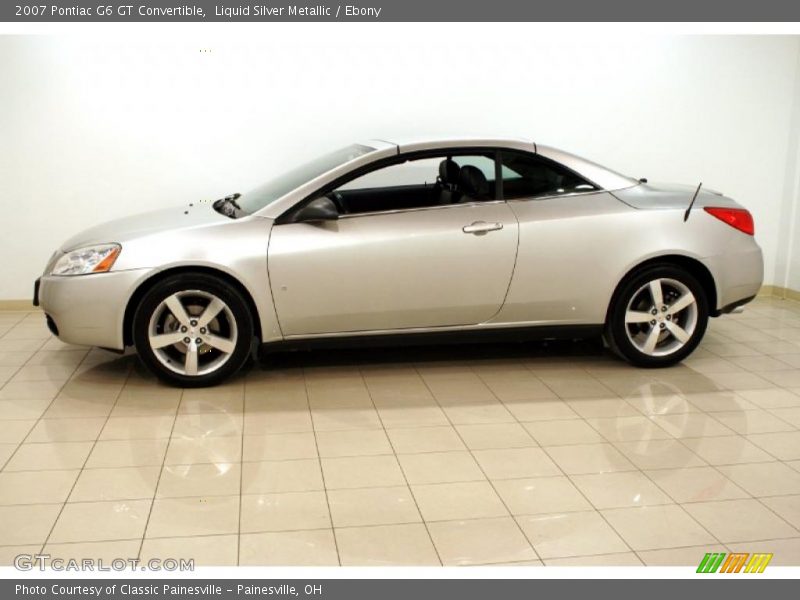 Liquid Silver Metallic / Ebony 2007 Pontiac G6 GT Convertible