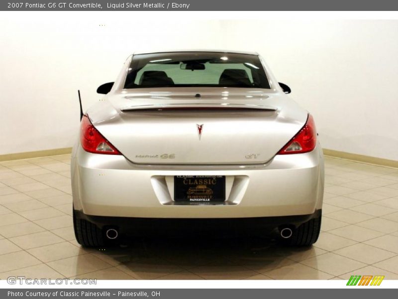 Liquid Silver Metallic / Ebony 2007 Pontiac G6 GT Convertible