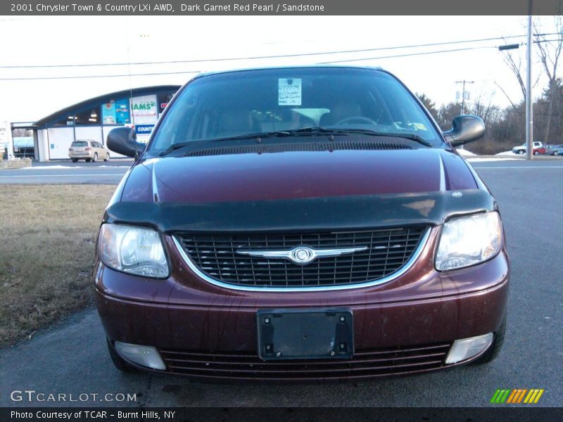 Dark Garnet Red Pearl / Sandstone 2001 Chrysler Town & Country LXi AWD