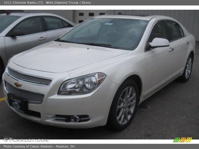 White Diamond Tricoat / Ebony 2011 Chevrolet Malibu LTZ
