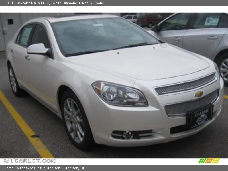 White Diamond Tricoat / Ebony 2011 Chevrolet Malibu LTZ