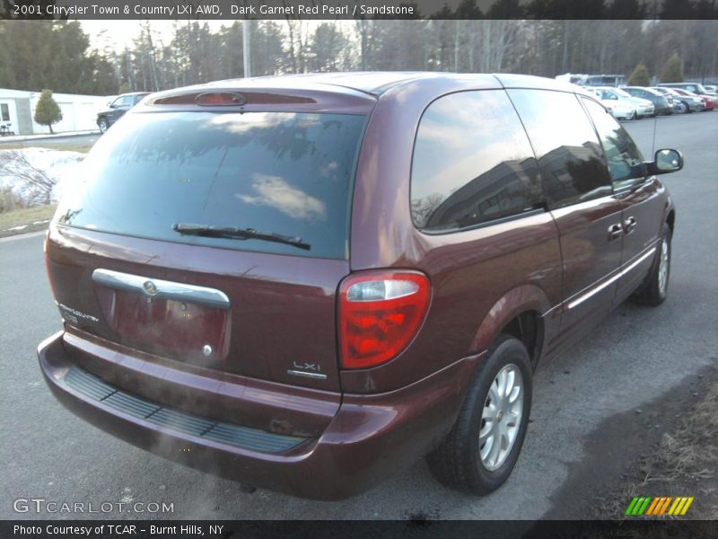 Dark Garnet Red Pearl / Sandstone 2001 Chrysler Town & Country LXi AWD