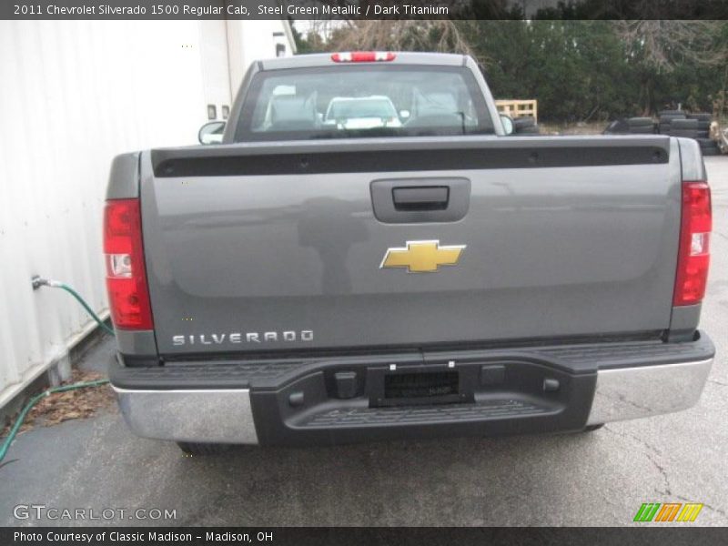 Steel Green Metallic / Dark Titanium 2011 Chevrolet Silverado 1500 Regular Cab