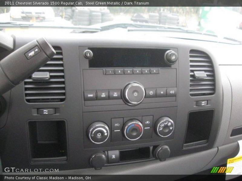 Steel Green Metallic / Dark Titanium 2011 Chevrolet Silverado 1500 Regular Cab