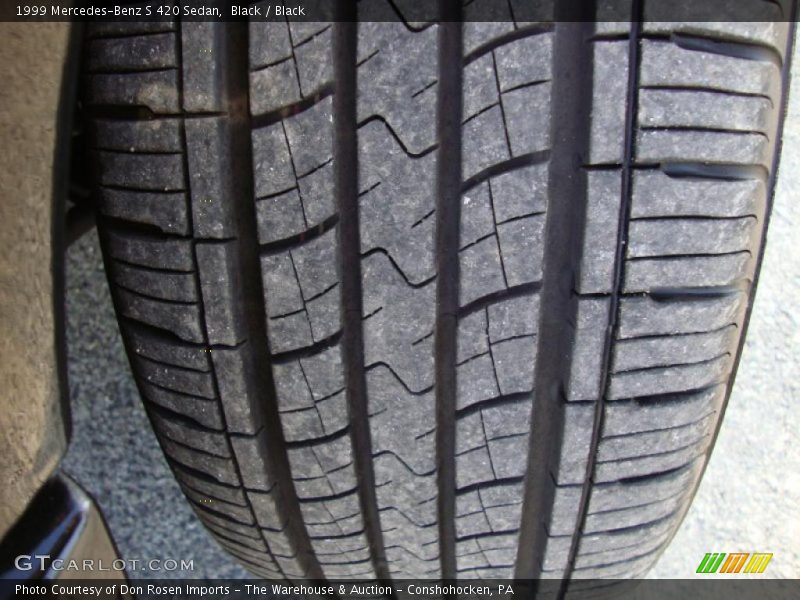 Black / Black 1999 Mercedes-Benz S 420 Sedan