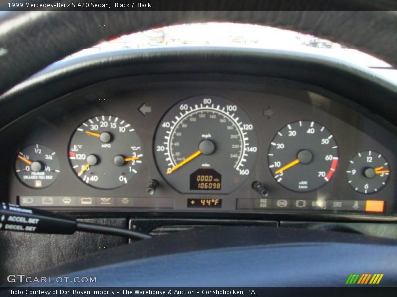  1999 S 420 Sedan 420 Sedan Gauges