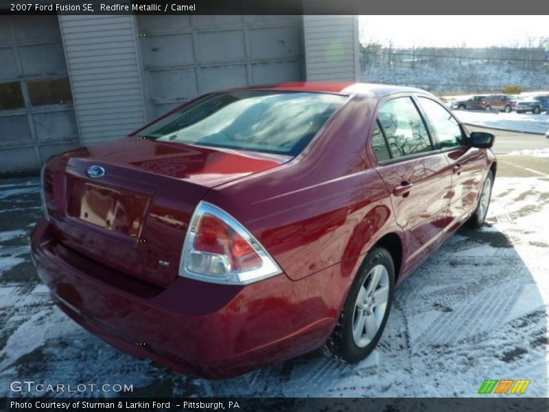 Redfire Metallic / Camel 2007 Ford Fusion SE