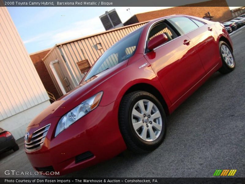 Barcelona Red Metallic / Bisque 2008 Toyota Camry Hybrid
