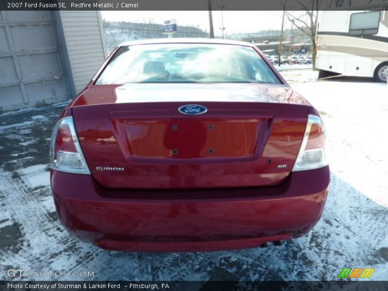 Redfire Metallic / Camel 2007 Ford Fusion SE