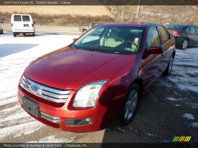 Redfire Metallic / Camel 2007 Ford Fusion SE