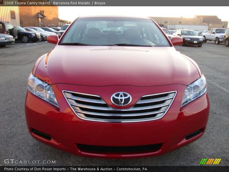 Barcelona Red Metallic / Bisque 2008 Toyota Camry Hybrid