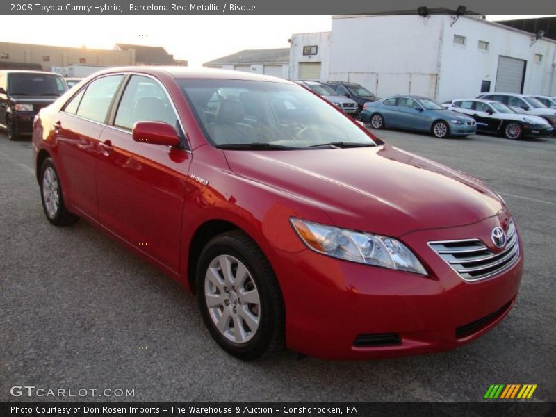 Barcelona Red Metallic / Bisque 2008 Toyota Camry Hybrid