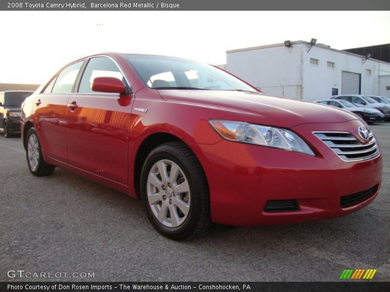 Barcelona Red Metallic / Bisque 2008 Toyota Camry Hybrid