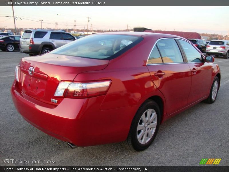 Barcelona Red Metallic / Bisque 2008 Toyota Camry Hybrid