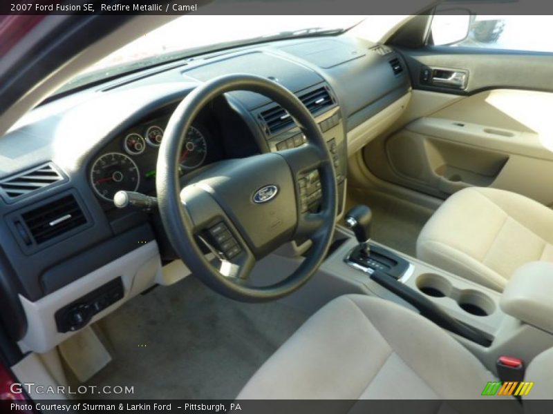 Redfire Metallic / Camel 2007 Ford Fusion SE
