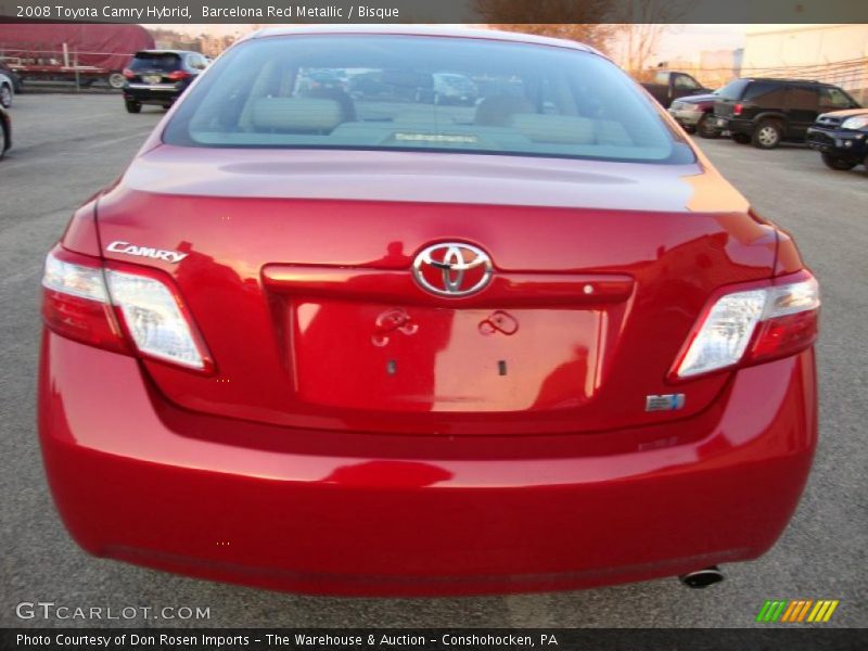 Barcelona Red Metallic / Bisque 2008 Toyota Camry Hybrid