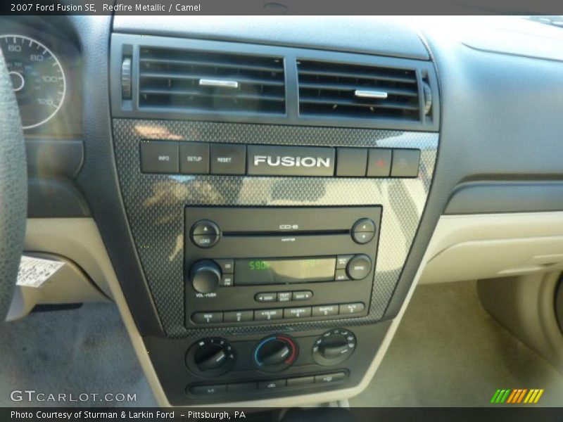 Redfire Metallic / Camel 2007 Ford Fusion SE