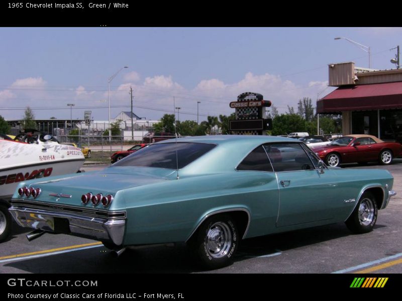 Green / White 1965 Chevrolet Impala SS