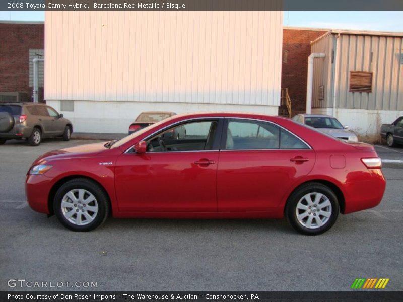 Barcelona Red Metallic / Bisque 2008 Toyota Camry Hybrid