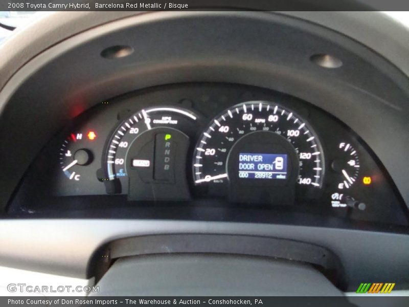 Barcelona Red Metallic / Bisque 2008 Toyota Camry Hybrid