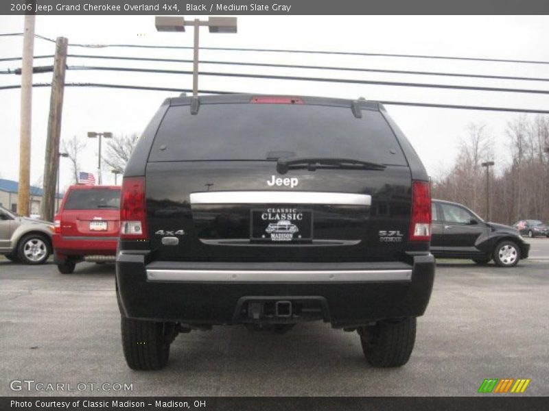 Black / Medium Slate Gray 2006 Jeep Grand Cherokee Overland 4x4