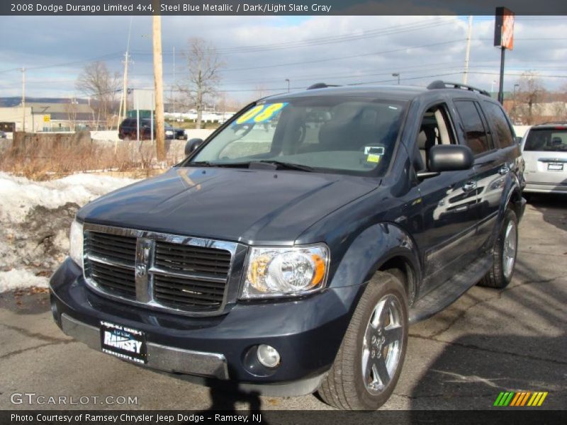 Steel Blue Metallic / Dark/Light Slate Gray 2008 Dodge Durango Limited 4x4