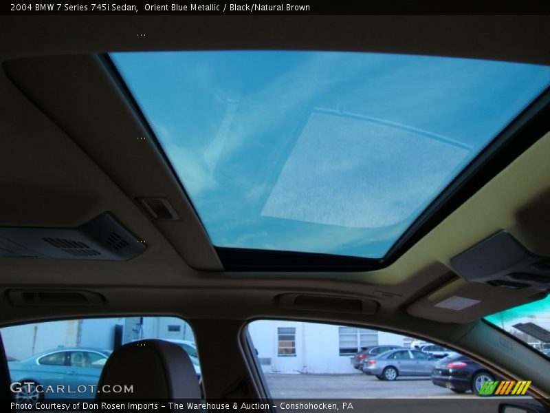 Sunroof of 2004 7 Series 745i Sedan