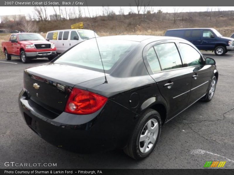 Black / Gray 2007 Chevrolet Cobalt LS Sedan