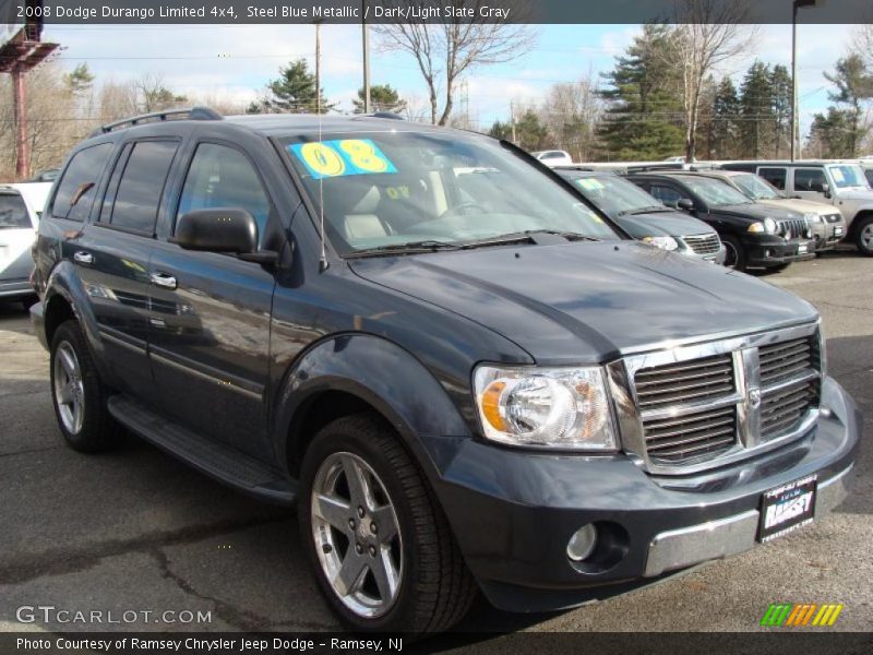 Steel Blue Metallic / Dark/Light Slate Gray 2008 Dodge Durango Limited 4x4