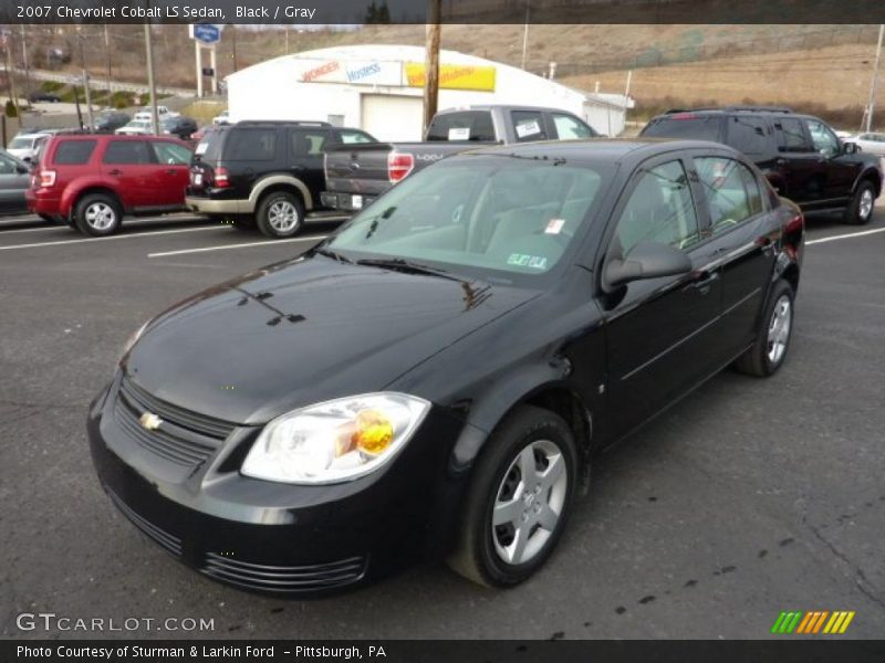 Black / Gray 2007 Chevrolet Cobalt LS Sedan