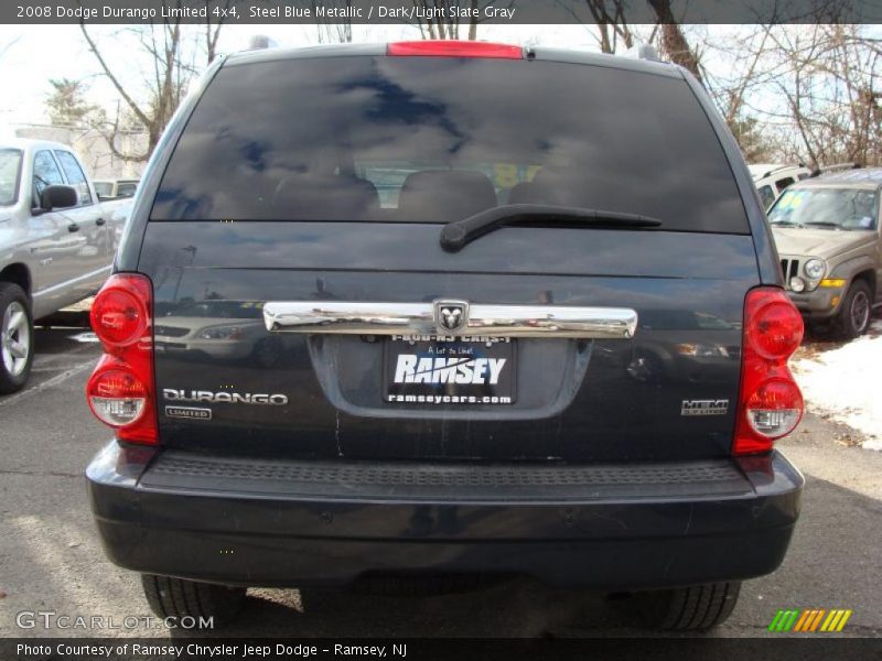 Steel Blue Metallic / Dark/Light Slate Gray 2008 Dodge Durango Limited 4x4