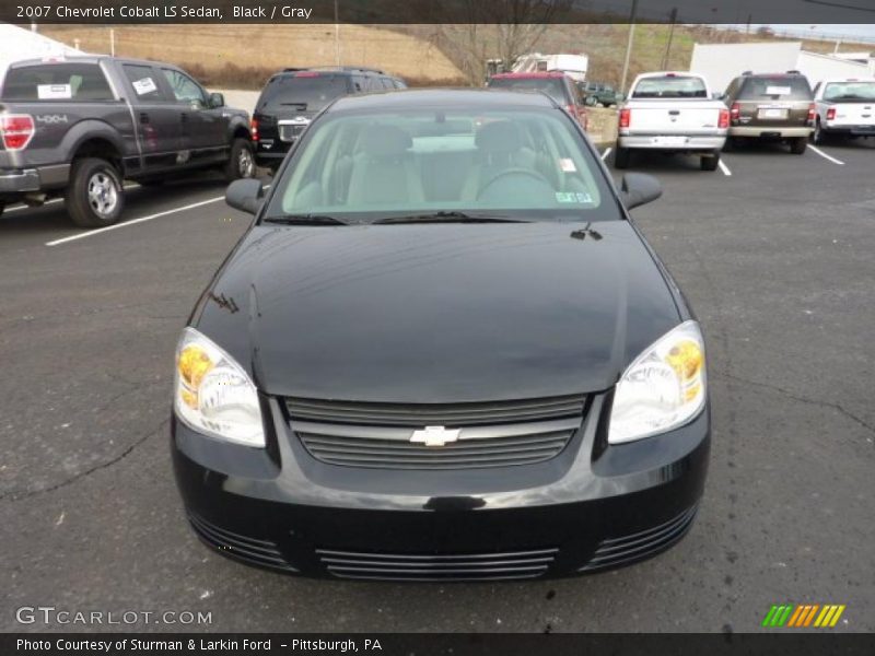 Black / Gray 2007 Chevrolet Cobalt LS Sedan