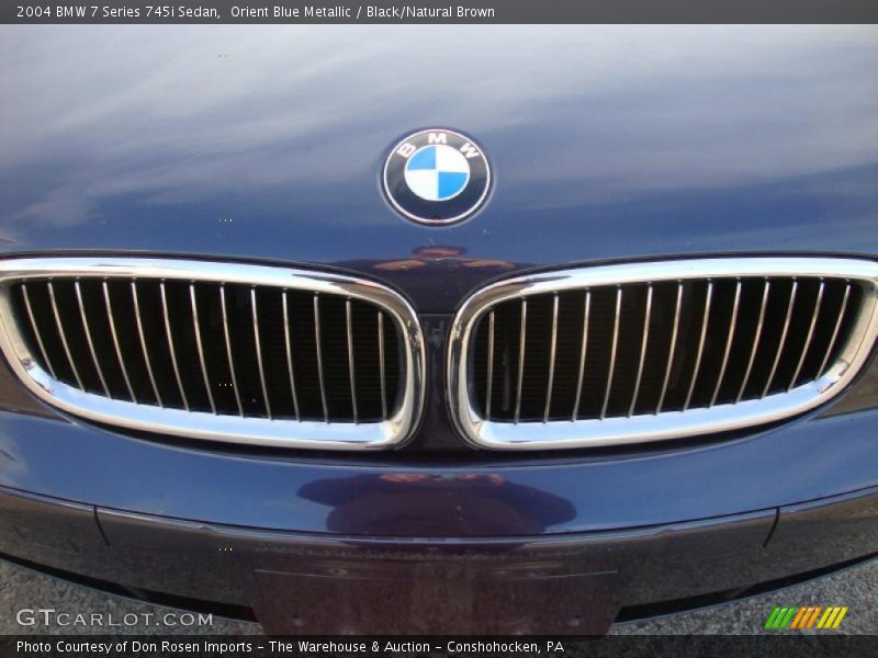 Orient Blue Metallic / Black/Natural Brown 2004 BMW 7 Series 745i Sedan