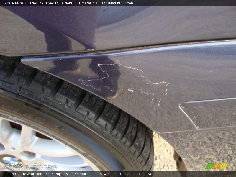 Orient Blue Metallic / Black/Natural Brown 2004 BMW 7 Series 745i Sedan