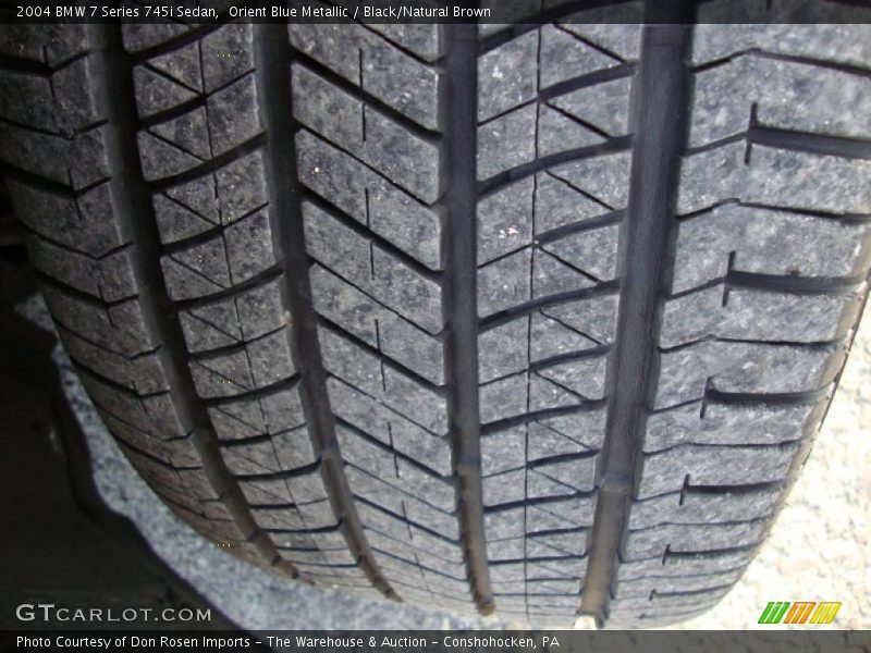 Orient Blue Metallic / Black/Natural Brown 2004 BMW 7 Series 745i Sedan