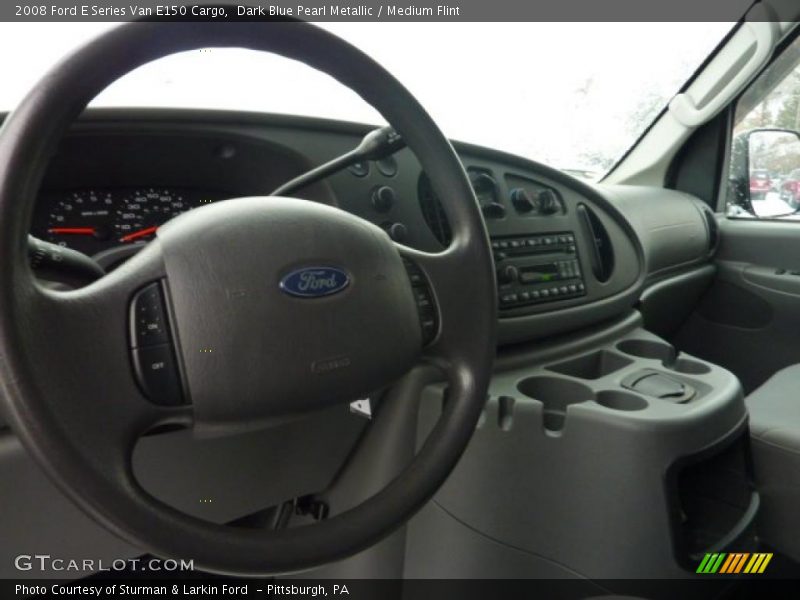 Dark Blue Pearl Metallic / Medium Flint 2008 Ford E Series Van E150 Cargo