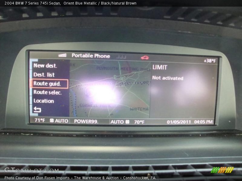 Navigation of 2004 7 Series 745i Sedan