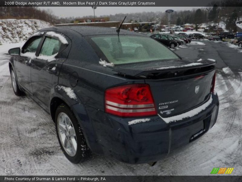 Modern Blue Pearl / Dark Slate Gray/Light Graystone 2008 Dodge Avenger R/T AWD
