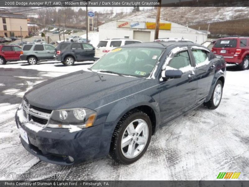 Modern Blue Pearl / Dark Slate Gray/Light Graystone 2008 Dodge Avenger R/T AWD