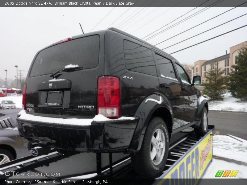 Brilliant Black Crystal Pearl / Dark Slate Gray 2009 Dodge Nitro SE 4x4