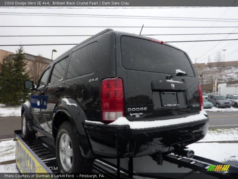 Brilliant Black Crystal Pearl / Dark Slate Gray 2009 Dodge Nitro SE 4x4