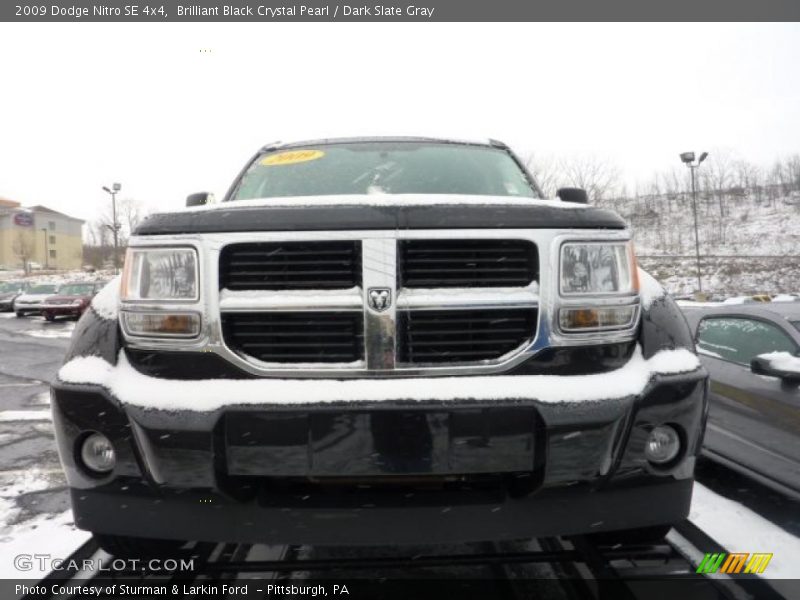 Brilliant Black Crystal Pearl / Dark Slate Gray 2009 Dodge Nitro SE 4x4