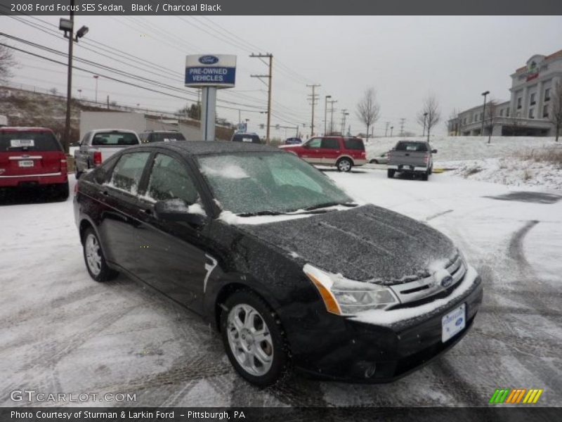 Black / Charcoal Black 2008 Ford Focus SES Sedan
