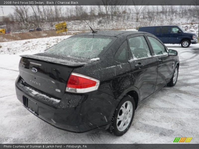 Black / Charcoal Black 2008 Ford Focus SES Sedan