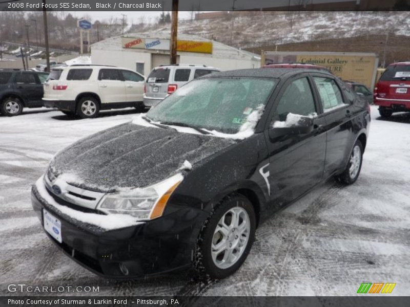 Black / Charcoal Black 2008 Ford Focus SES Sedan