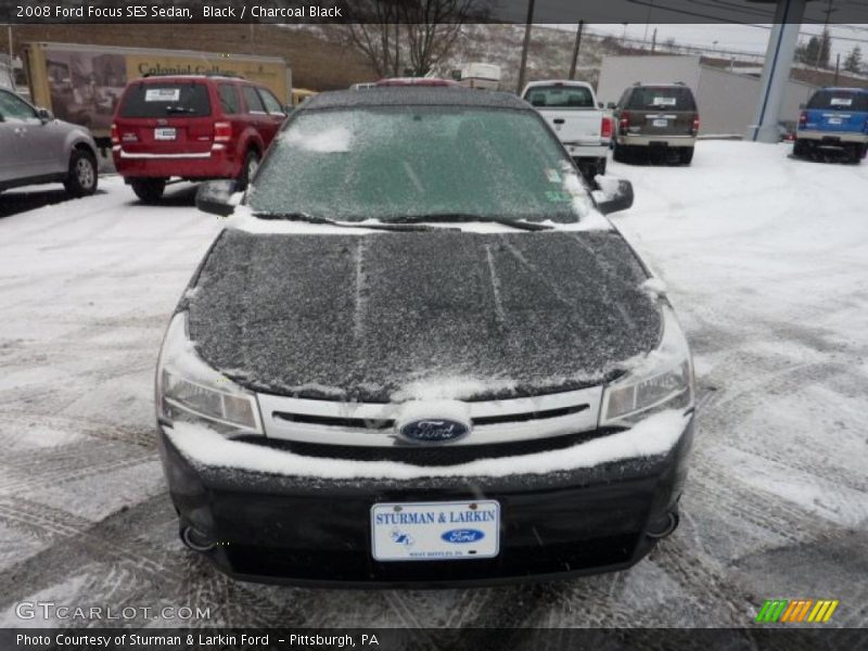 Black / Charcoal Black 2008 Ford Focus SES Sedan
