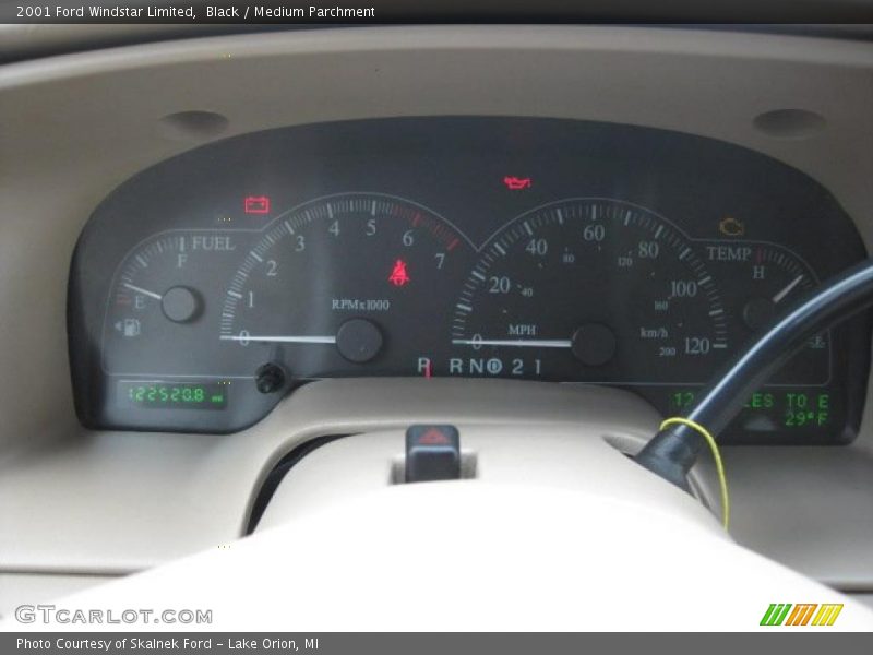 Black / Medium Parchment 2001 Ford Windstar Limited