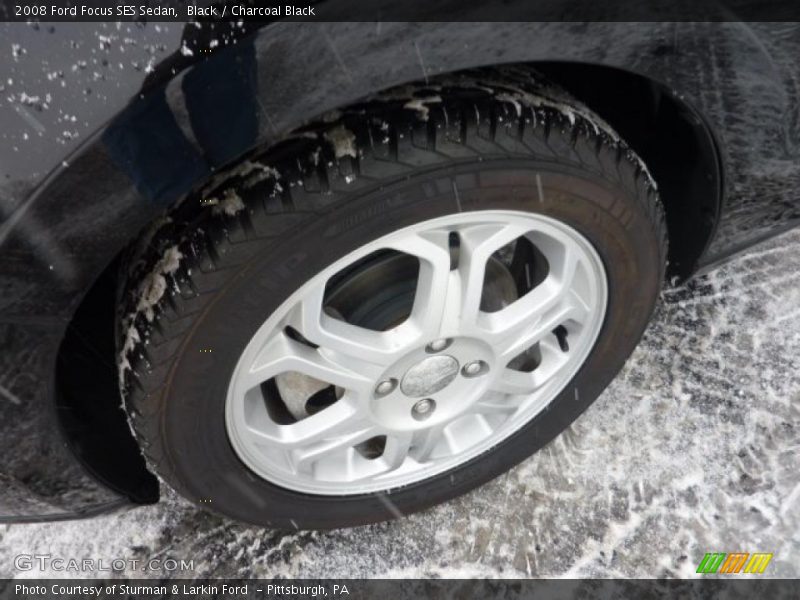 Black / Charcoal Black 2008 Ford Focus SES Sedan