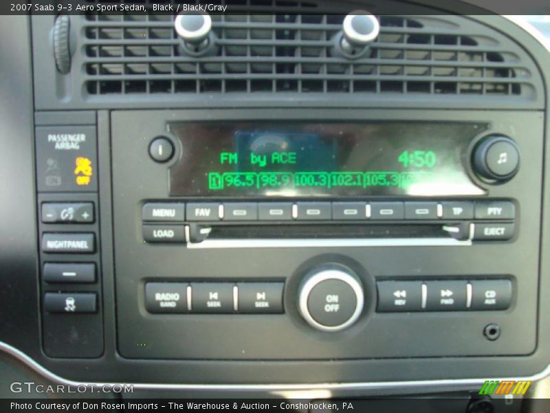 Black / Black/Gray 2007 Saab 9-3 Aero Sport Sedan